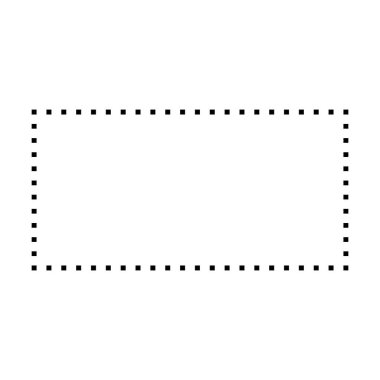 Piktogram illüstrasyonunda yaratıcı grafik tasarımı için dikdörtgen biçimli simge vektör sembolü