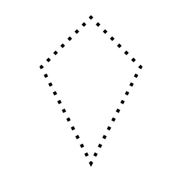 Symbole Cerf Volant Forme Pointillée Icône Vectorielle Pour Conception Graphique — Image vectorielle