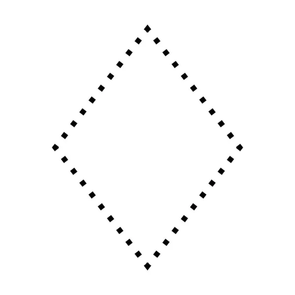 Σύμβολο Ρόμβου Διάστικτο Σχήμα Διάνυσμα Εικονίδιο Για Δημιουργικό Γραφικό Στοιχείο — Διανυσματικό Αρχείο