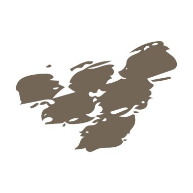 Yazdırma ve web arkaplanı için soyut şekilli modern sanat tasarımı ögesi