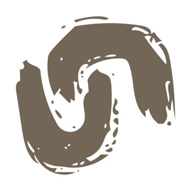 Yazdırma ve web arkaplanı için soyut şekilli modern sanat tasarımı ögesi