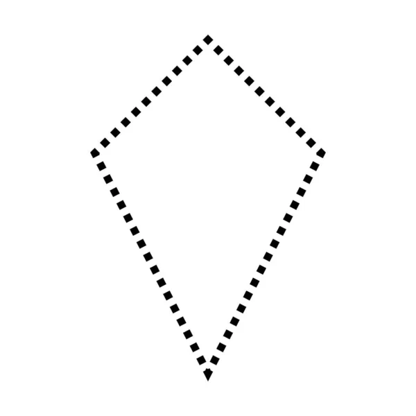 Forma Cometa Símbolo Punteado Icono Vectorial Para Diseño Gráfico Creativo — Vector de stock