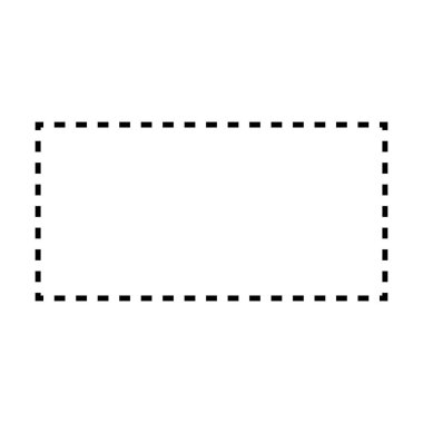 Piktogram illüstrasyonunda yaratıcı grafik tasarımı için dikdörtgen şekilli ikon vektör sembolü ui ögesi