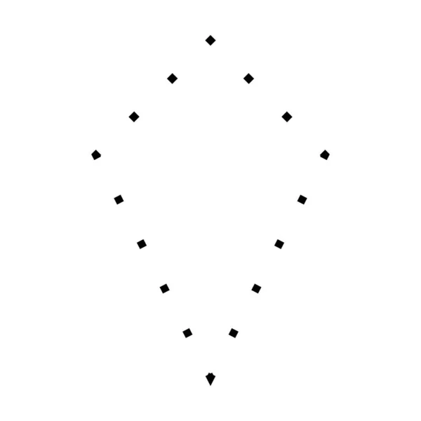 Forme Cerf Volant Symbole Pointillé Icône Vectorielle Pour Conception Graphique — Image vectorielle