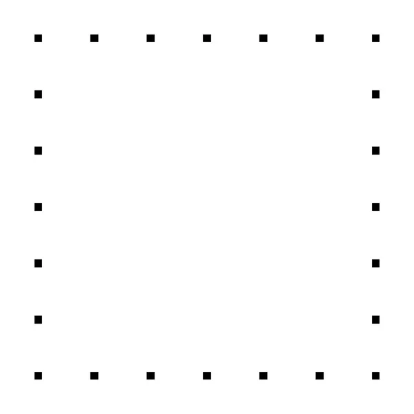 Quadratische Form Gepunktetes Icon Vektor Symbol Für Kreatives Grafikdesign Element — Stockvektor