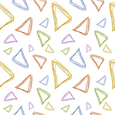 Seamless pattern design shape abstract doodle background illustration for digital and print materials.