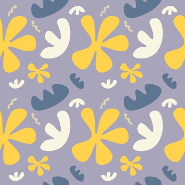 Soyut Şekiller Kusursuz desen karalama arka plan modern sanat tasarımı dokusu ve kumaş element çizimi