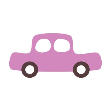 Car icon vector illustration, cartoon vehicle set of automobile transport in a flat color