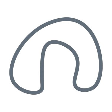 Abstract shape outline contemporary modern boho art design element illustration for background