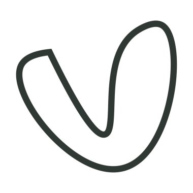 Abstract shape outline contemporary modern boho art design element illustration for background