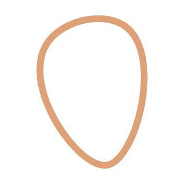 Abstract shape outline contemporary modern boho art design element illustration for background