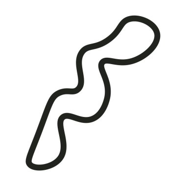 Abstract shape outline contemporary modern boho art design element illustration for background