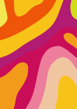 Soyut topoğrafya peyzaj dokusu arka plan vektör çizimi, elle çizilmiş retro ve klasik model tasarımı