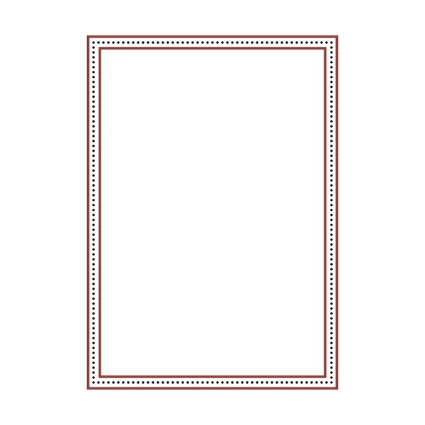 Εικόνα Σχήματος Πλαισίου Κατακόρυφο Ορθογώνιο Διακοσμητικό Vintage Περίγραμμα Doodle Στοιχείο — Διανυσματικό Αρχείο