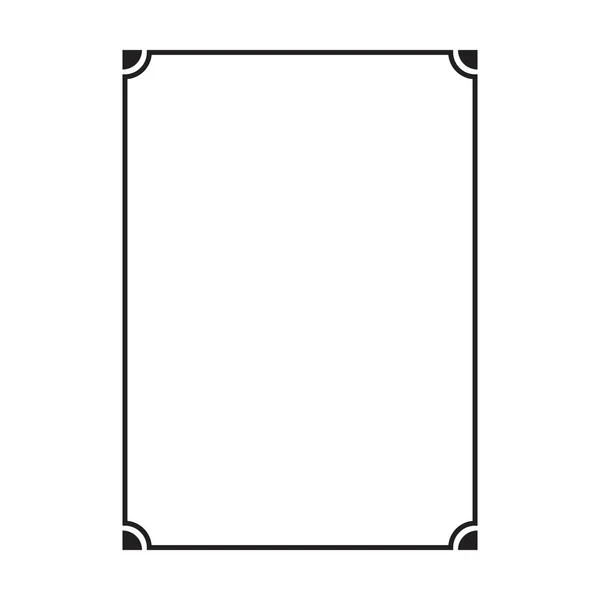 Rahmen Rand Form Symbol Für Dekorative Vintage Doodle Element Für — Stockvektor