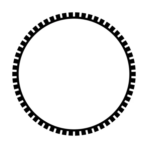 Kreis Rahmen Runde Grenze Form Symbol Für Dekorative Vintage Doodle — Stockvektor