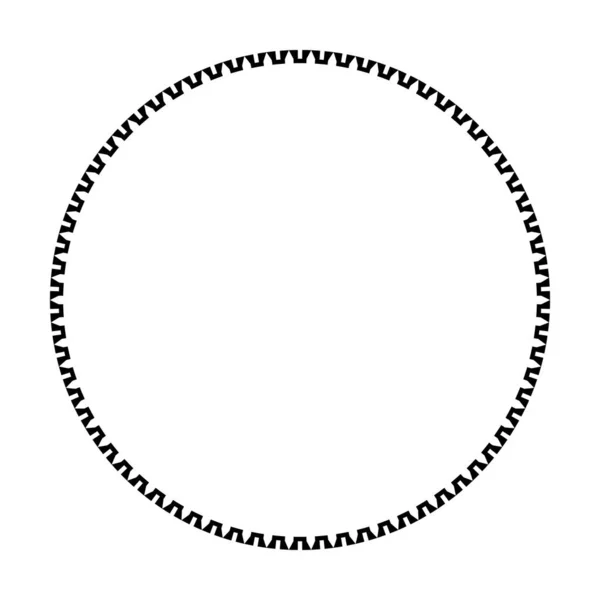 Circle Frame Border Shape Icon Decorative Vintage Doodle Element Design — Stockový vektor