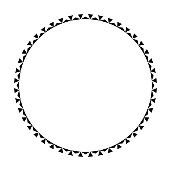 Κυκλικό Πλαίσιο Στρογγυλό Περίγραμμα Σχήμα Εικονίδιο Για Διακοσμητικά Vintage Doodle — Διανυσματικό Αρχείο