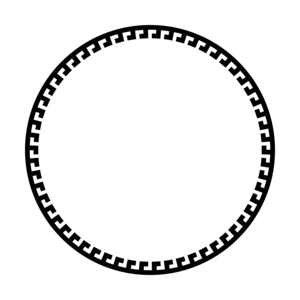 Icône Ronde Forme Bordure Cadre Circulaire Pour Élément Gribouillage Vintage — Image vectorielle