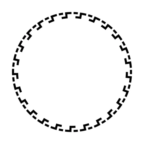 Kreis Rahmen Runde Grenze Design Form Symbol Für Dekorative Vintage — Stockvektor
