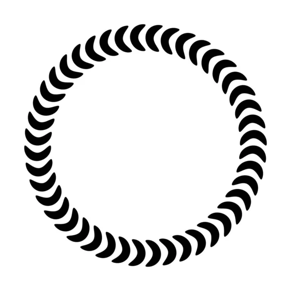 Κυκλικό Πλαίσιο Στρογγυλό Περίγραμμα Σχεδιαστικό Σχήμα Εικονίδιο Για Διακοσμητικά Vintage — Διανυσματικό Αρχείο