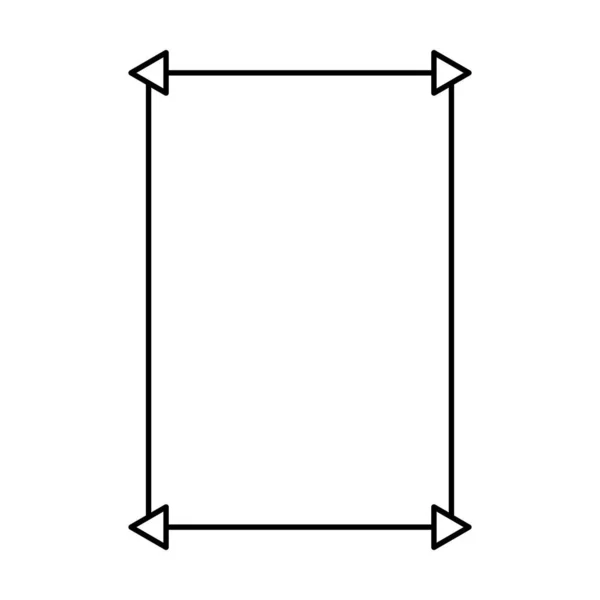 Піктограма Рамки Рамки Декоративного Вінтажного Каракуля Дизайну Векторній Ілюстрації — стоковий вектор