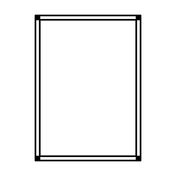 矢量插画中简单横幅设计的矩形框图图标 装饰老式边框涂鸦元素 — 图库矢量图片
