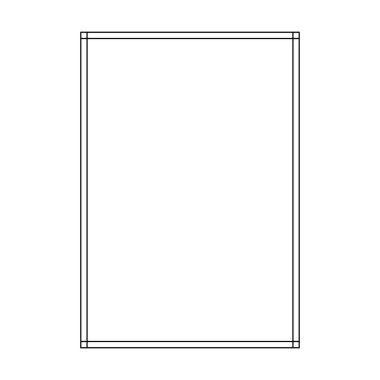 Tasarım illüstrasyonu için dekoratif klasik karalama ögesi için çerçeve kenar şekli simgesi