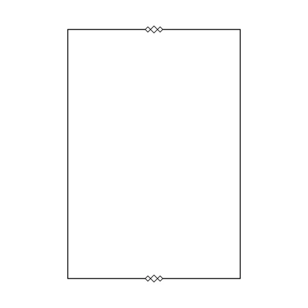 デザインイラストのための装飾ヴィンテージドア要素のためのフレーム境界形状アイコン — ストックベクタ