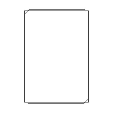 Tasarım için dekoratif klasik karalama ögesi için çerçeve kenar şekli simgesi