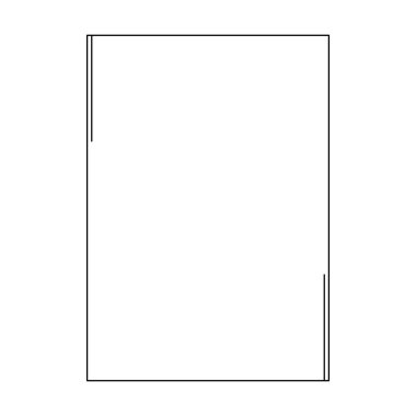 Tasarım için dekoratif klasik karalama ögesi için çerçeve kenar şekli simgesi