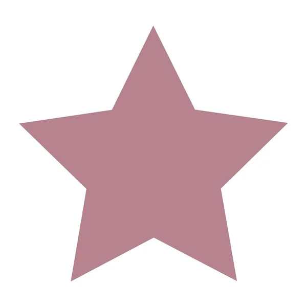 Stern Geometrisches Gestaltungselement Symbol Für Vorschulerziehung Für Kinder Mathematik Lernen — Stockvektor