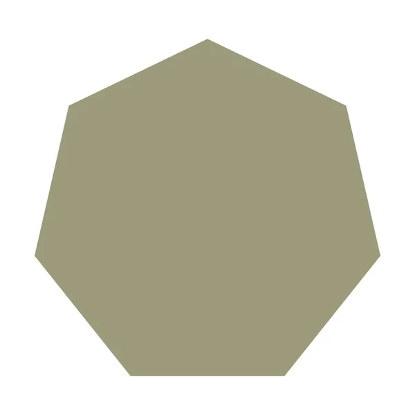 Σύμβολο Γεωμετρικό Στοιχείο Του Επτάγωνου Σχήματος Για Προσχολική Εκπαίδευση Για — Διανυσματικό Αρχείο