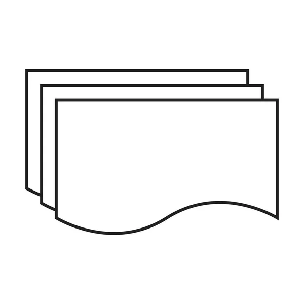 Diagrama Flujo Documentos Múltiples Elemento Forma Para Ilustración Del Diagrama — Vector de stock