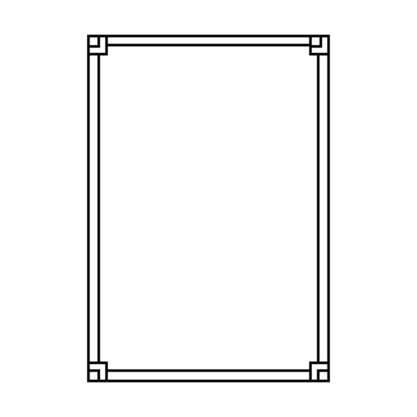 Rahmen Rand Form Symbol Für Dekorative Vintage Doodle Element Für — Stockvektor