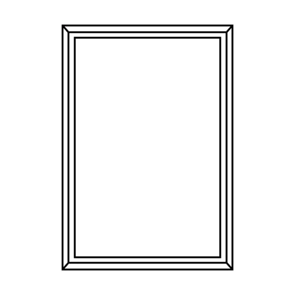 Значок Формы Рамки Декоративных Винтажных Каракулей Оформления Векторной Иллюстрации — стоковый вектор