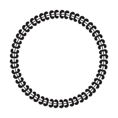 Vektör illüstrasyonunda süsleme için çiçek çemberi kenarlık çerçeve halkası