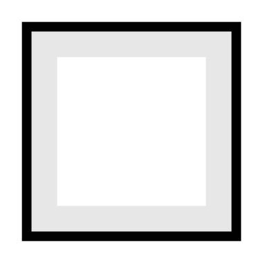 Vektör illüstrasyonunda dijital duvar sanatı sınır şablonu tasarım unsuru arkaplanı için fotoğraf çerçevesi simgesi