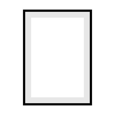 Vektör illüstrasyonunda dijital duvar sanatı sınır şablonu tasarım unsuru arkaplanı için fotoğraf çerçevesi simgesi