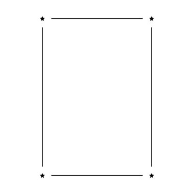 Vektör illüstrasyonunda tasarım için dekoratif klasik karalama ögesi için kenarlık dikey özet şekil simgesini çerçevele