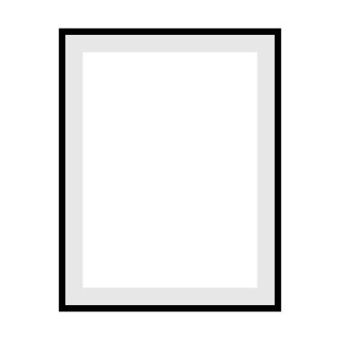 Vektör illüstrasyonunda dijital duvar sanatı sınır şablonu tasarım unsuru arkaplanı için fotoğraf çerçevesi simgesi