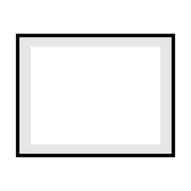 Vektör illüstrasyonunda dijital duvar sanatı sınır şablonu tasarım unsuru arkaplanı için fotoğraf çerçevesi simgesi