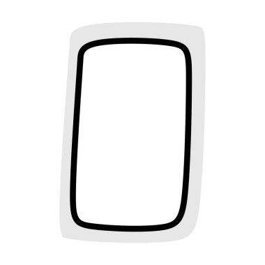 Metin çerçevesi için soyut dikdörtgen şekli ve organik bir kütle vektör illüstrasyonunda doku