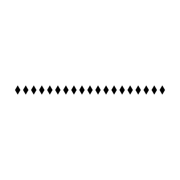 Значок Формы Горизонтальной Линии Рамы Ромба Декоративного Винтажного Каракуля Оформления — стоковый вектор