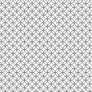 Siyah ve beyaz resimde soyut dokuların kusursuz desenli geometrik tasarımı