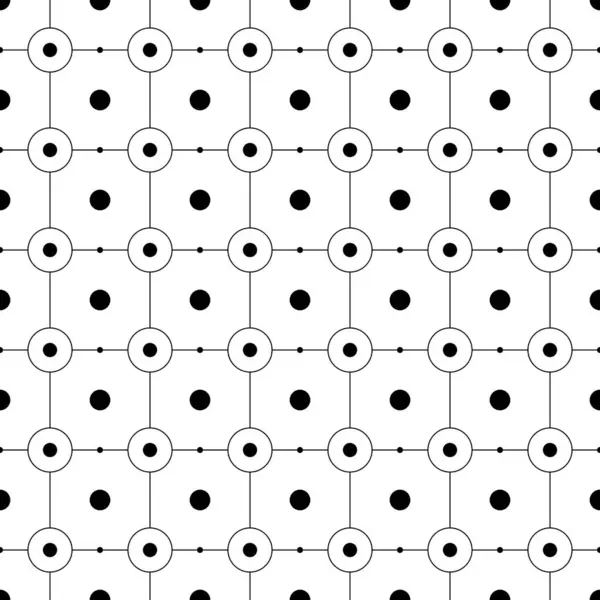 Безшовний Візерунок Геометричної Форми Дизайн Абстрактного Текстури Фону Чорно Білій — стоковий вектор