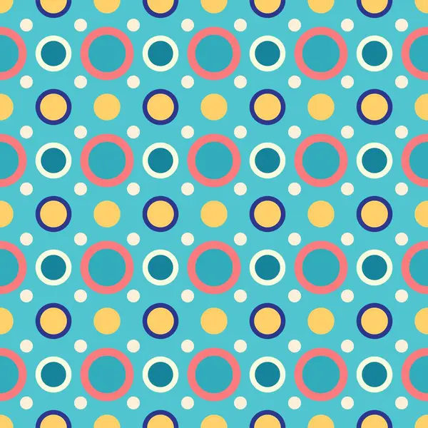 Nahtlose Muster Kreis Geometrische Formgestaltung Der Abstrakten Textur Hintergrund Illustratio — Stockvektor