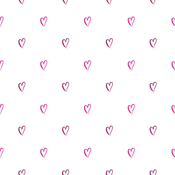 Καρδιά Σχήμα Διάνυσμα Αδιάλειπτη Μοτίβο Doodle Αφηρημένη Εικονογράφηση Φόντου — Διανυσματικό Αρχείο