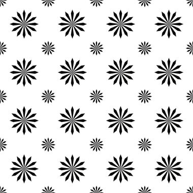 Siyah ve beyaz resimde soyut dokuların kusursuz desenli geometrik tasarımı