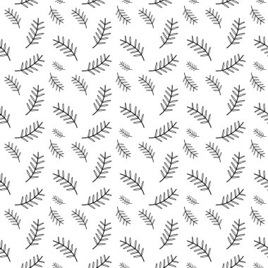 Kusursuz çiçek desenli element vektörü şekil karalama bitkisi soyut doku dijital kağıt ve yazdırma materyalleri için arkaplan çizimi